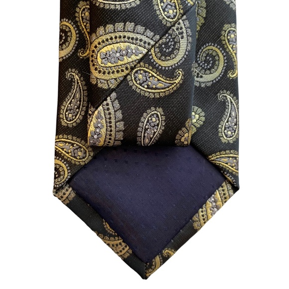 Pierre Cardin Paisley Slim Fit Tie - Picture 4 of 8